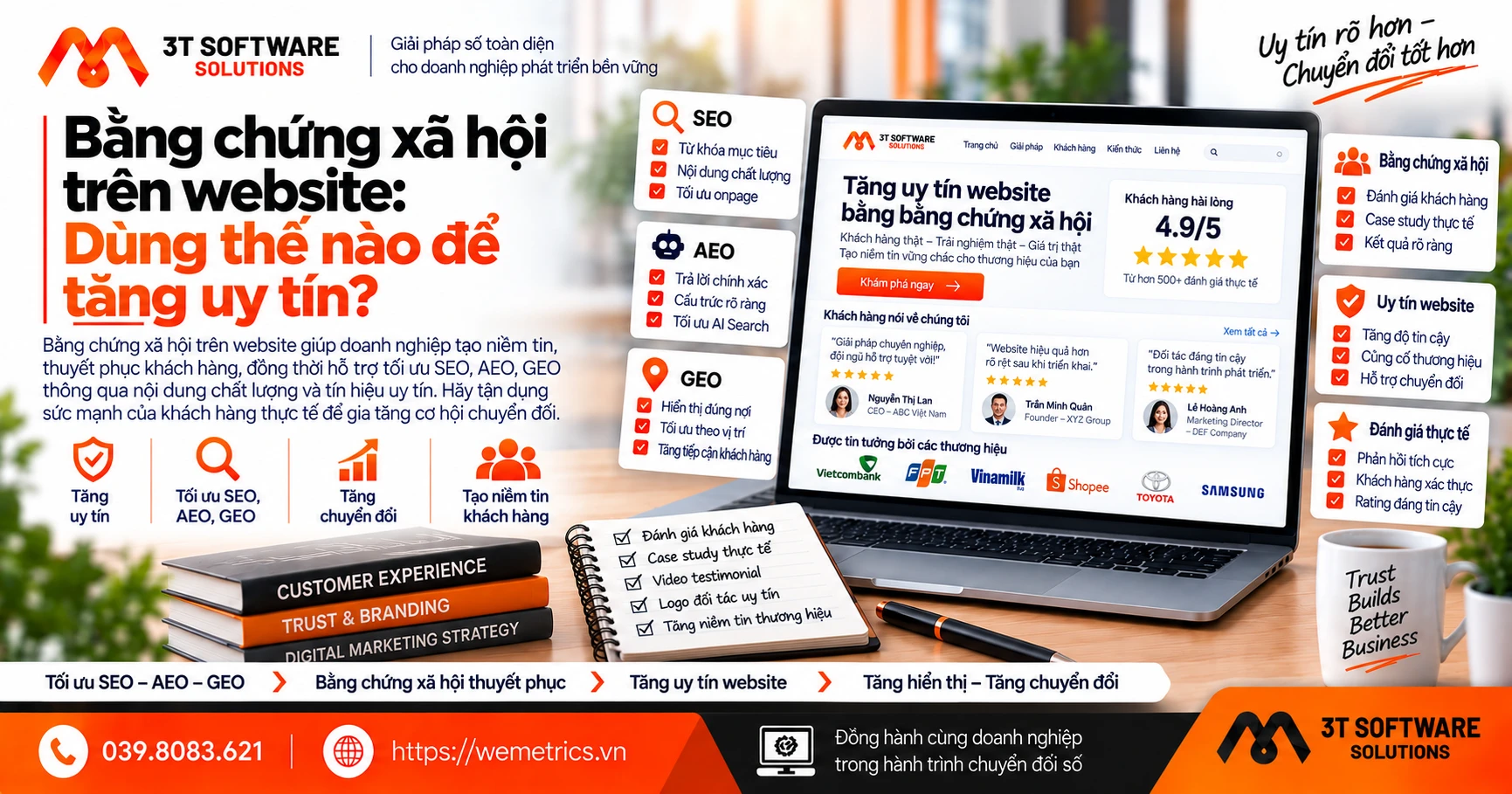 Bằng chứng xã hội trên website: Dùng thế nào để tăng uy tín?