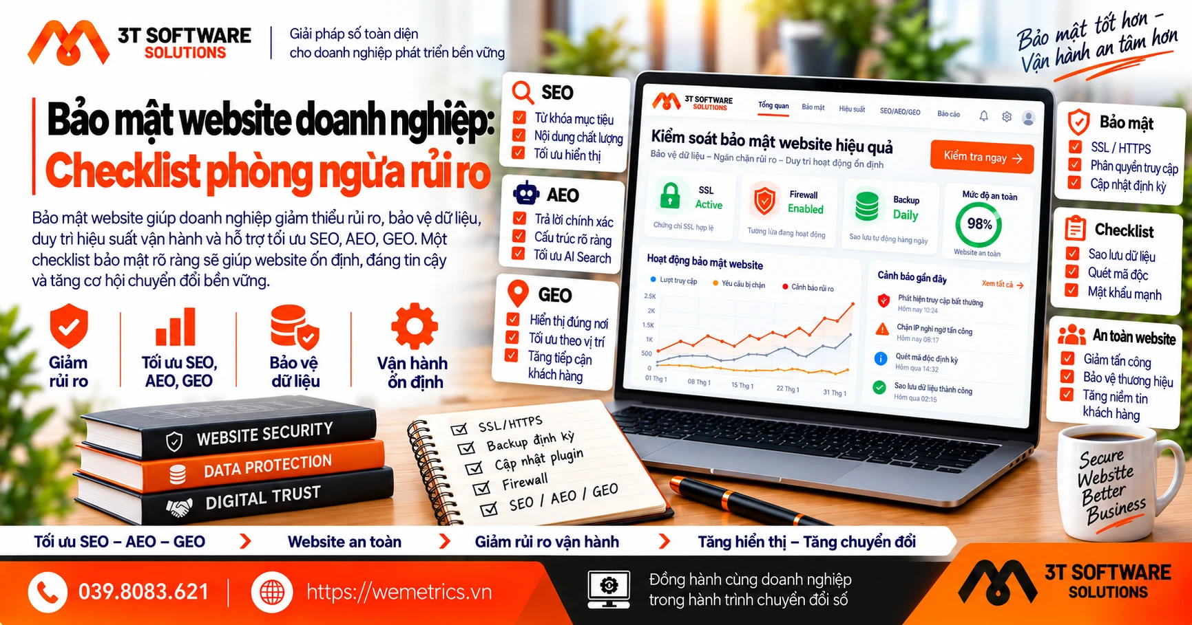 Bảo mật website doanh nghiệp: Checklist phòng ngừa rủi ro