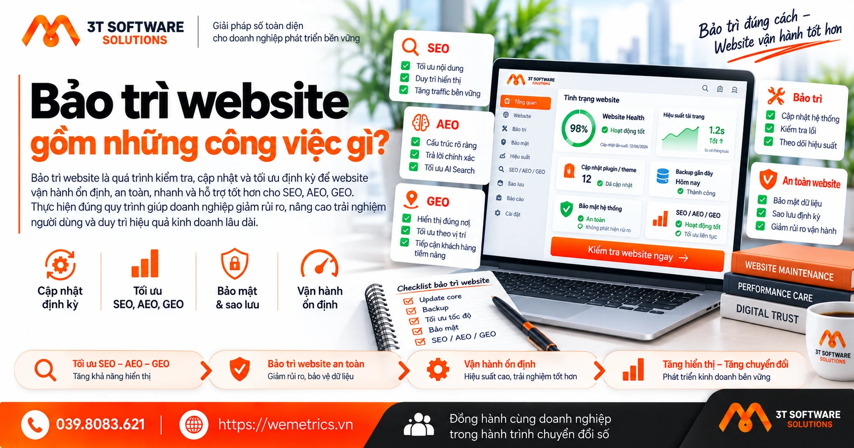 Bảo trì website gồm những công việc gì?