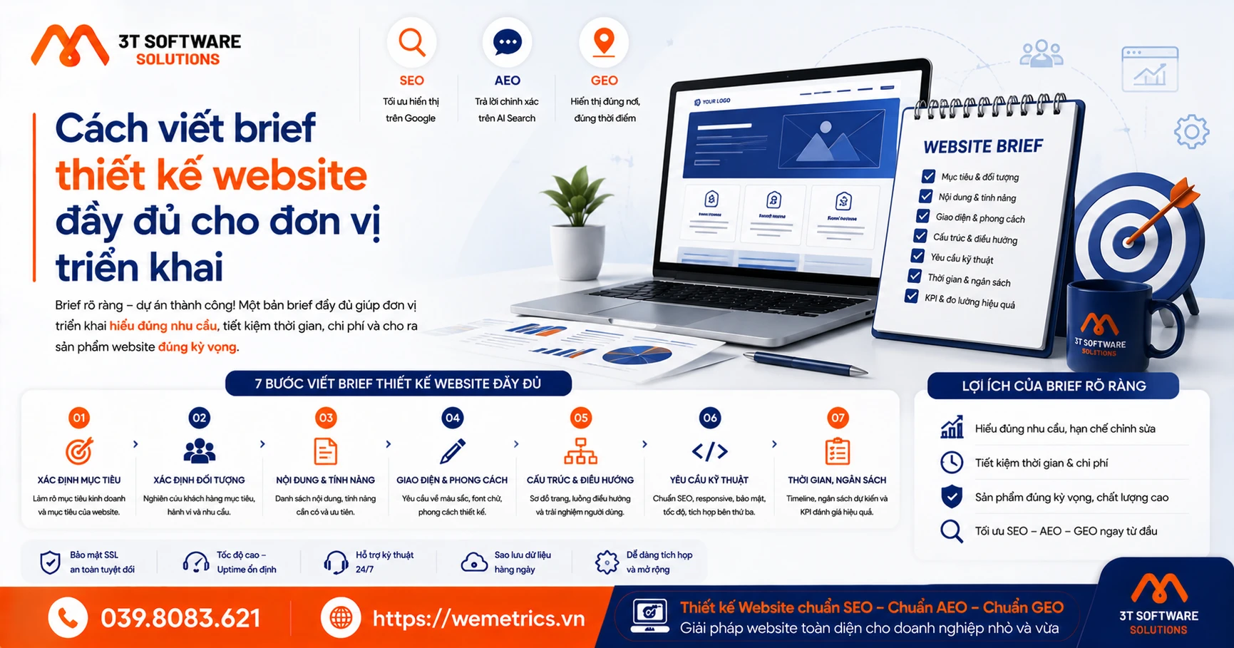 Cách viết brief thiết kế website đầy đủ cho đơn vị triển khai