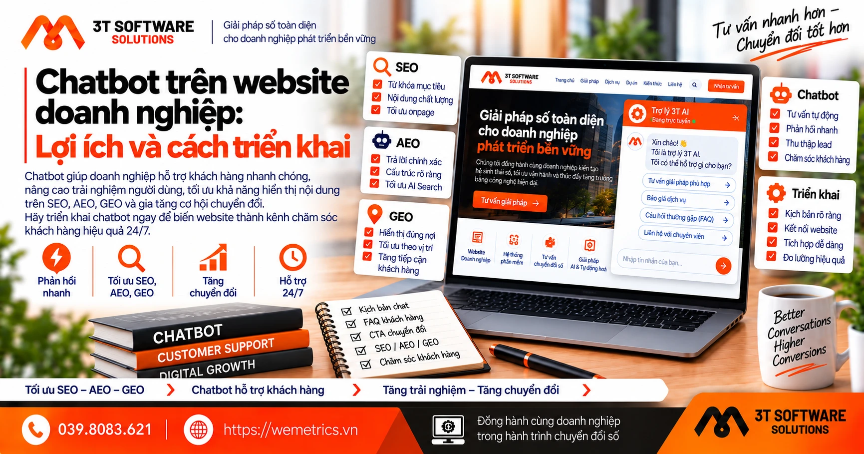 Chatbot trên website doanh nghiệp: Lợi ích và cách triển khai