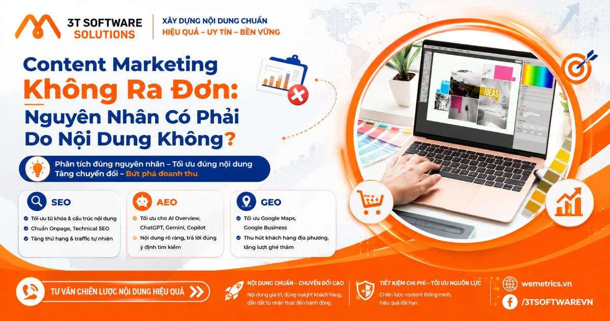 Content Marketing Không Ra Đơn: Nguyên Nhân Có Phải Do Nội Dung Không?