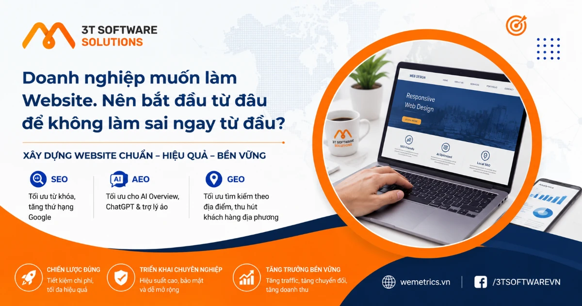 Doanh nghiệp muốn làm Website. Nên bắt đầu từ đâu để không làm sai ngay từ đầu?