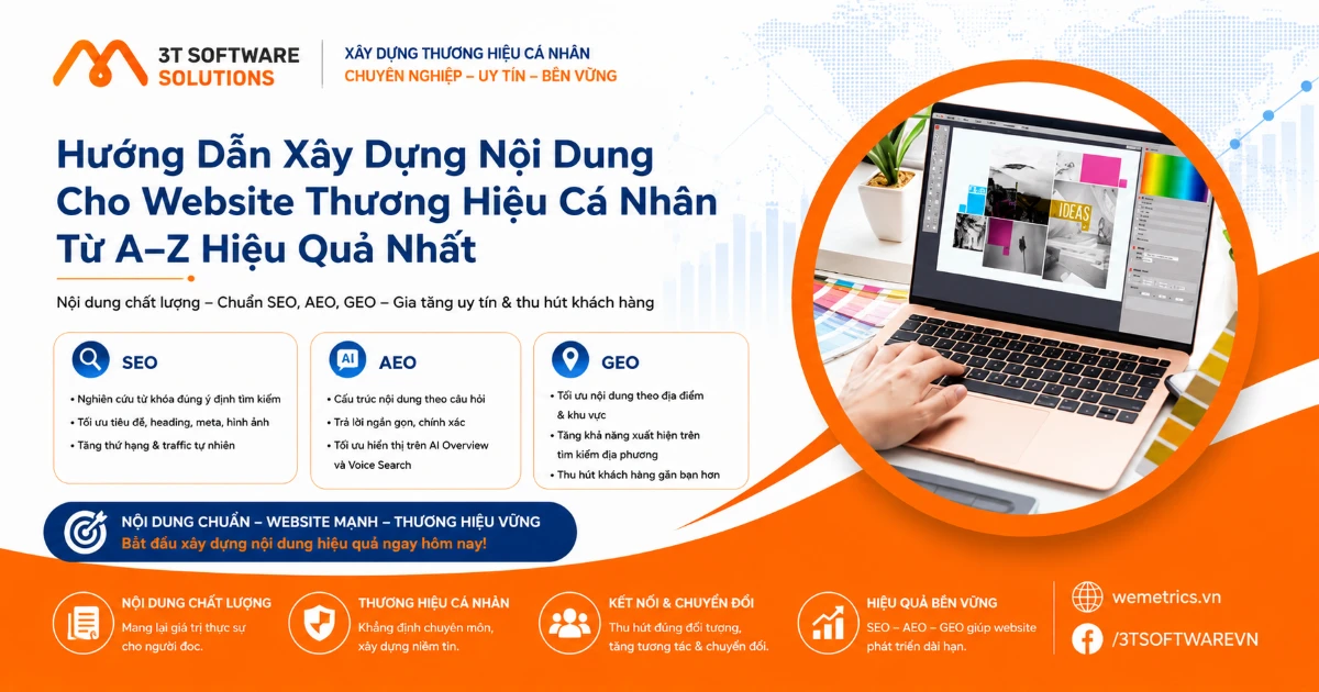 Hướng Dẫn Xây Dựng Nội Dung Cho Website Thương Hiệu Cá Nhân Từ A–Z Hiệu Quả Nhất