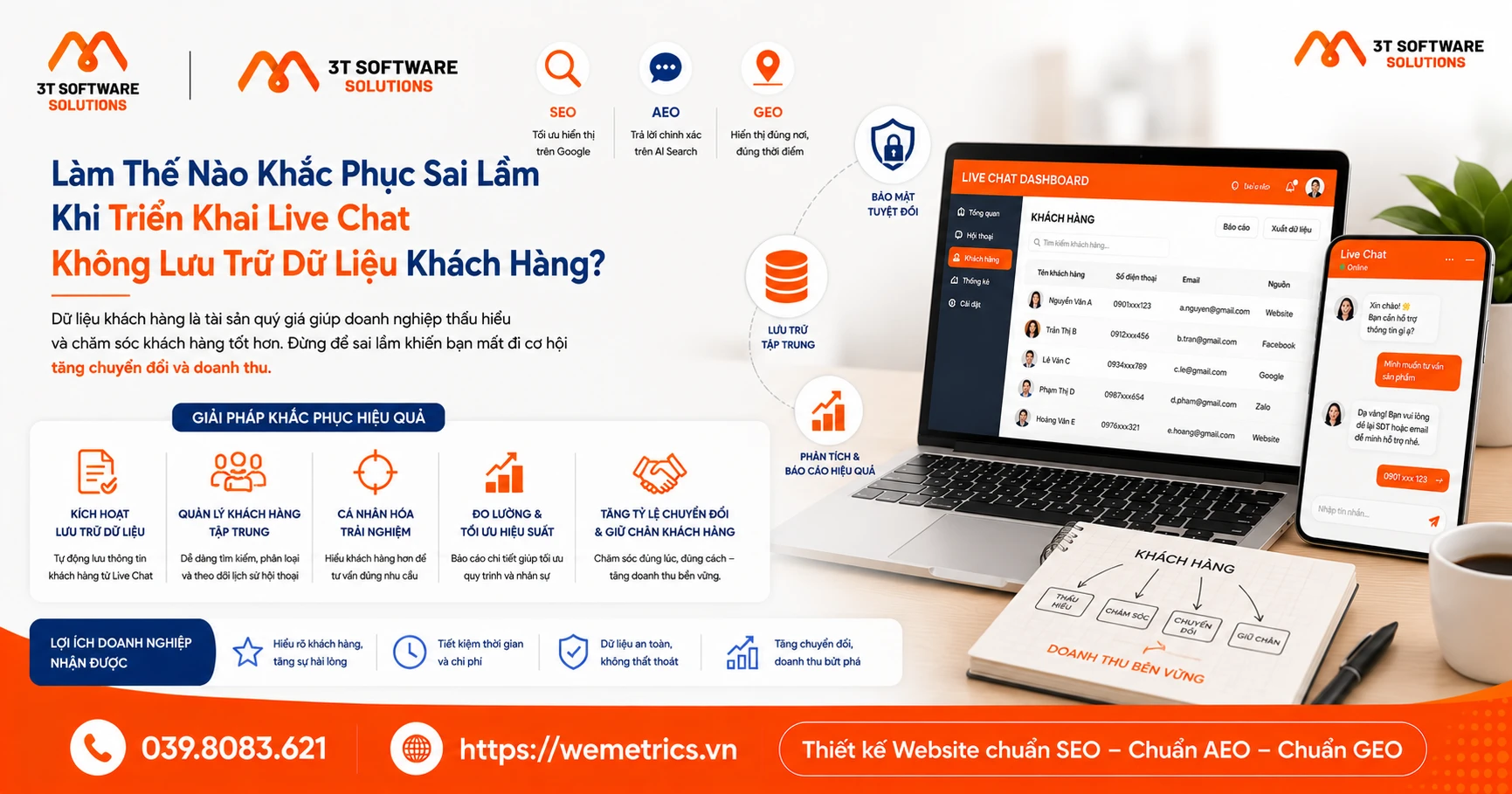 Làm Thế Nào Khắc Phục Sai Lầm Khi Triển Khai Live Chat Không Lưu Trữ Dữ Liệu Khách Hàng?