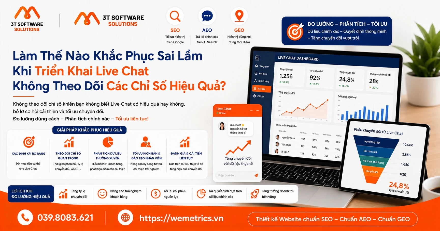 Làm Thế Nào Khắc Phục Sai Lầm Khi Triển Khai Live Chat Không Theo Dõi Các Chỉ Số Hiệu Quả?