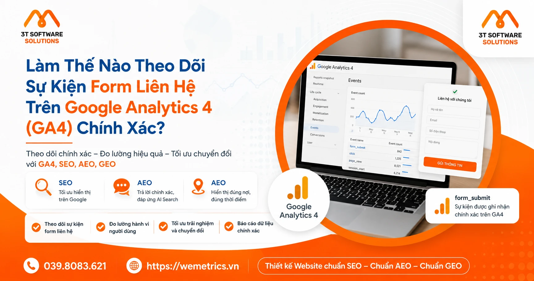 Làm Thế Nào Theo Dõi Sự Kiện Form Liên Hệ Trên Google Analytics 4 (GA4) Chính Xác?