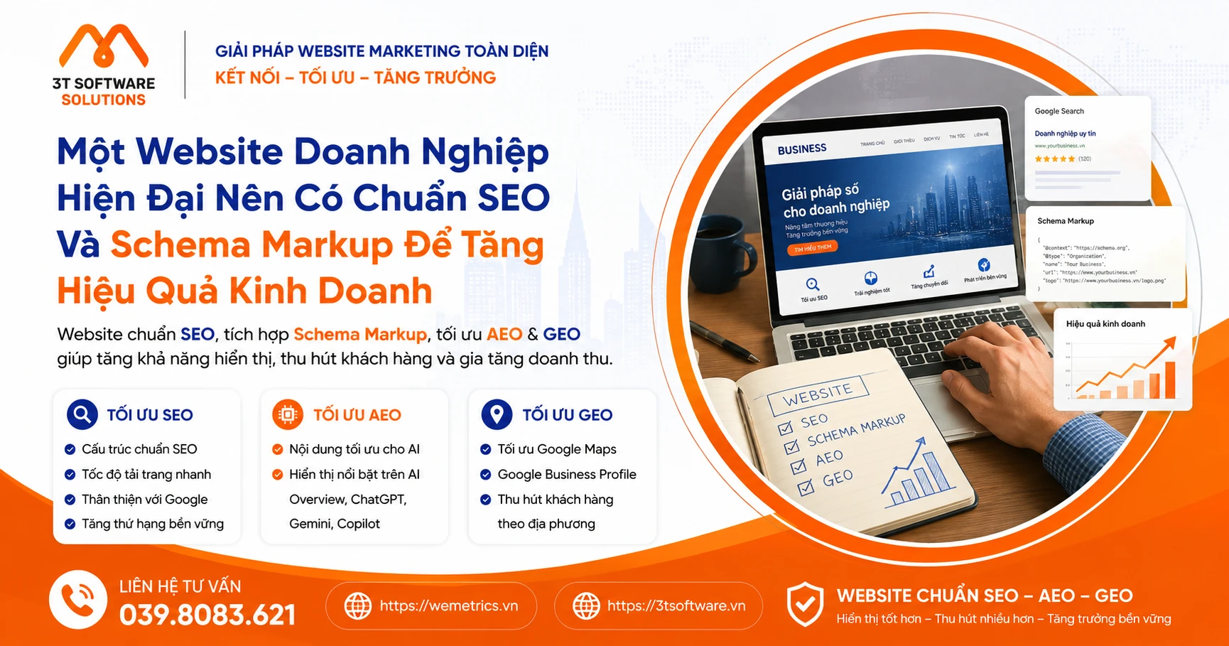 Một Website Doanh Nghiệp Hiện Đại Nên Có Chuẩn SEO Và Schema Markup Để Tăng Hiệu Quả Kinh Doanh