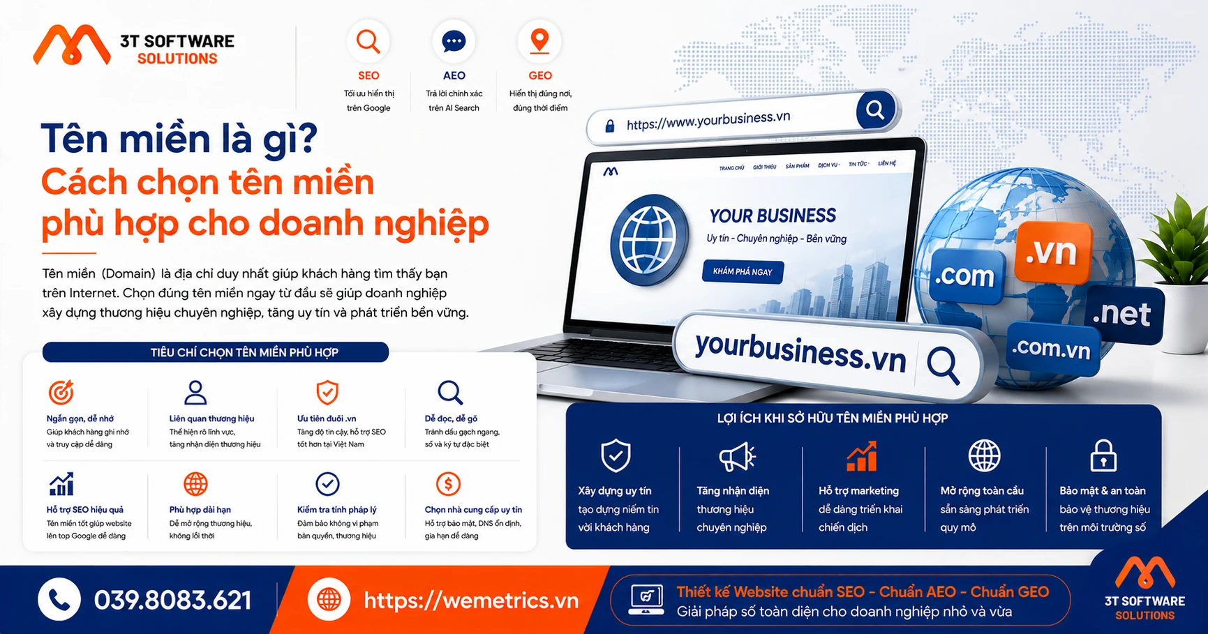 Tên Miền Là Gì? Cách Chọn Tên Miền Phù Hợp Cho Doanh Nghiệp