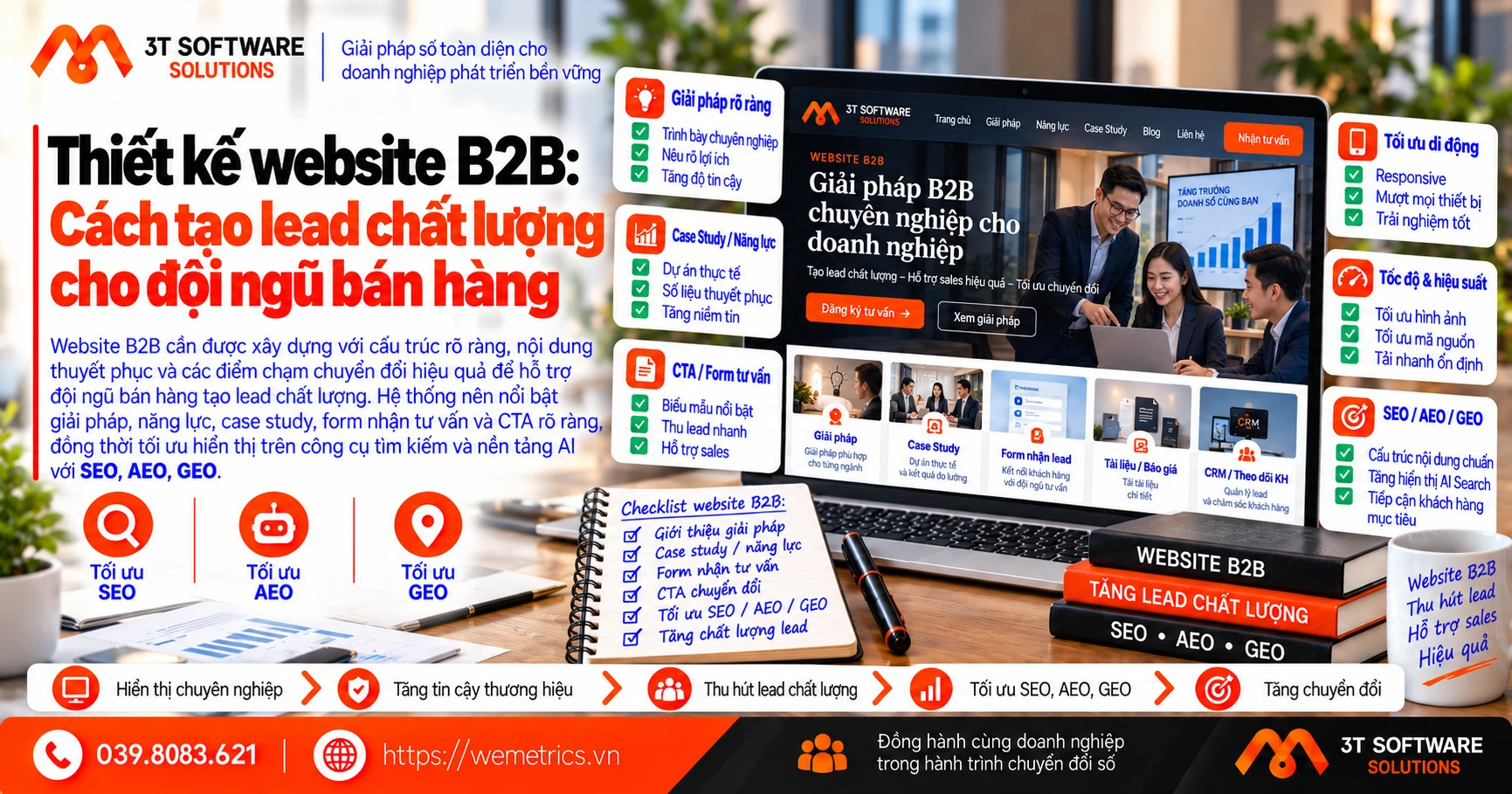 Thiết kế website B2B: Cách tạo lead chất lượng cho đội ngũ bán hàng