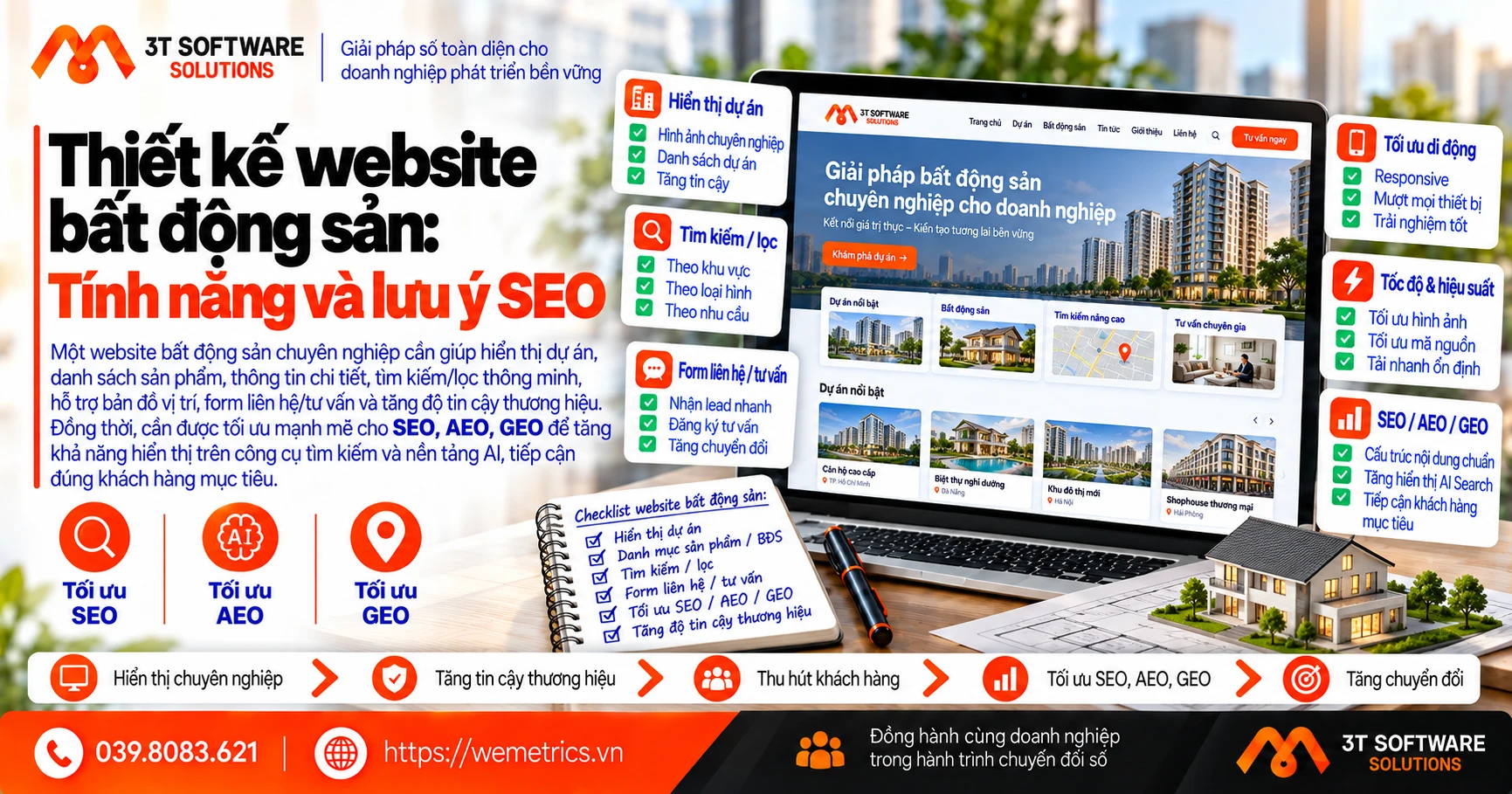 Thiết kế website bất động sản: Tính năng và lưu ý SEO
