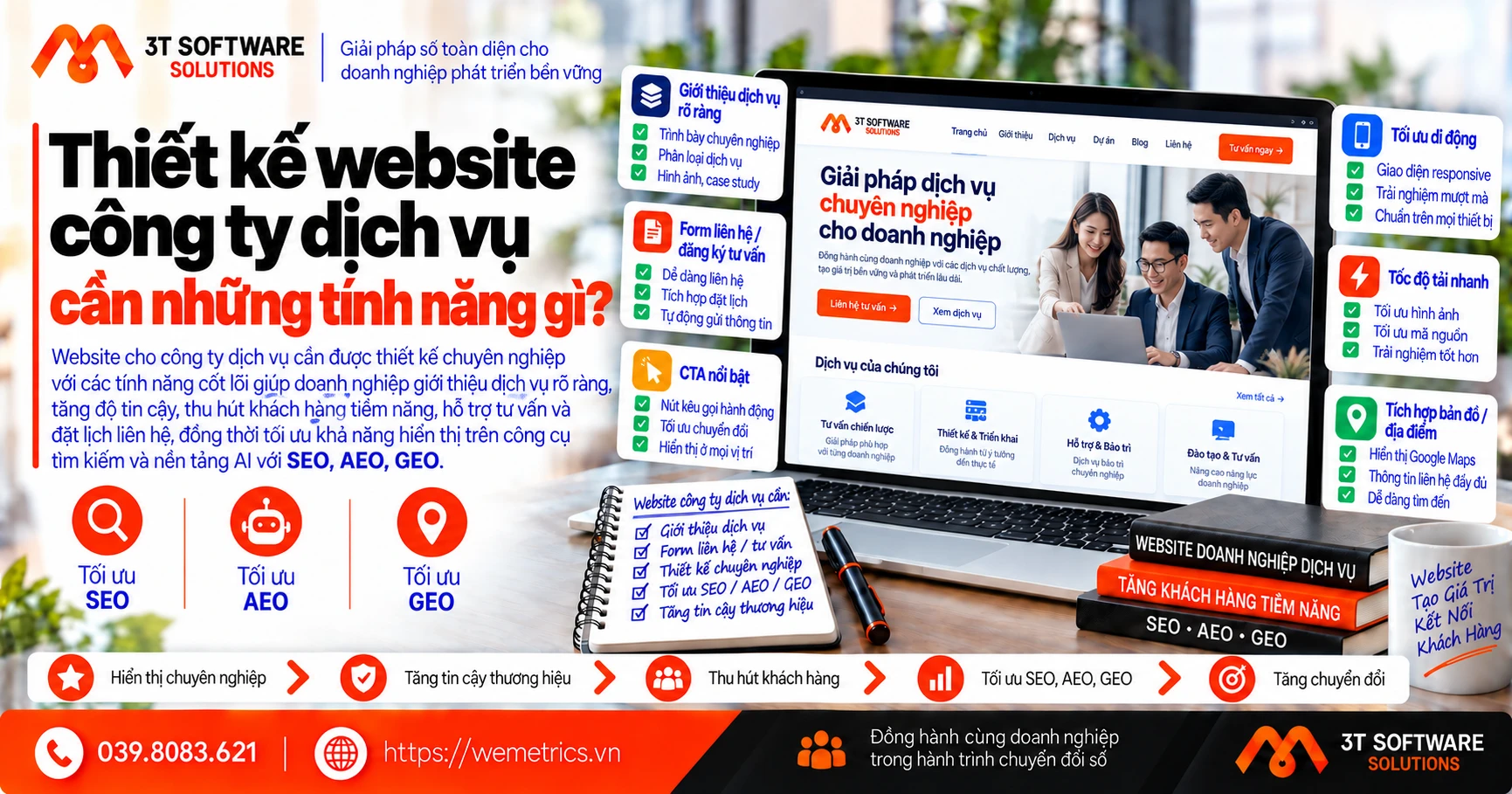 Thiết kế website công ty dịch vụ cần những tính năng gì?