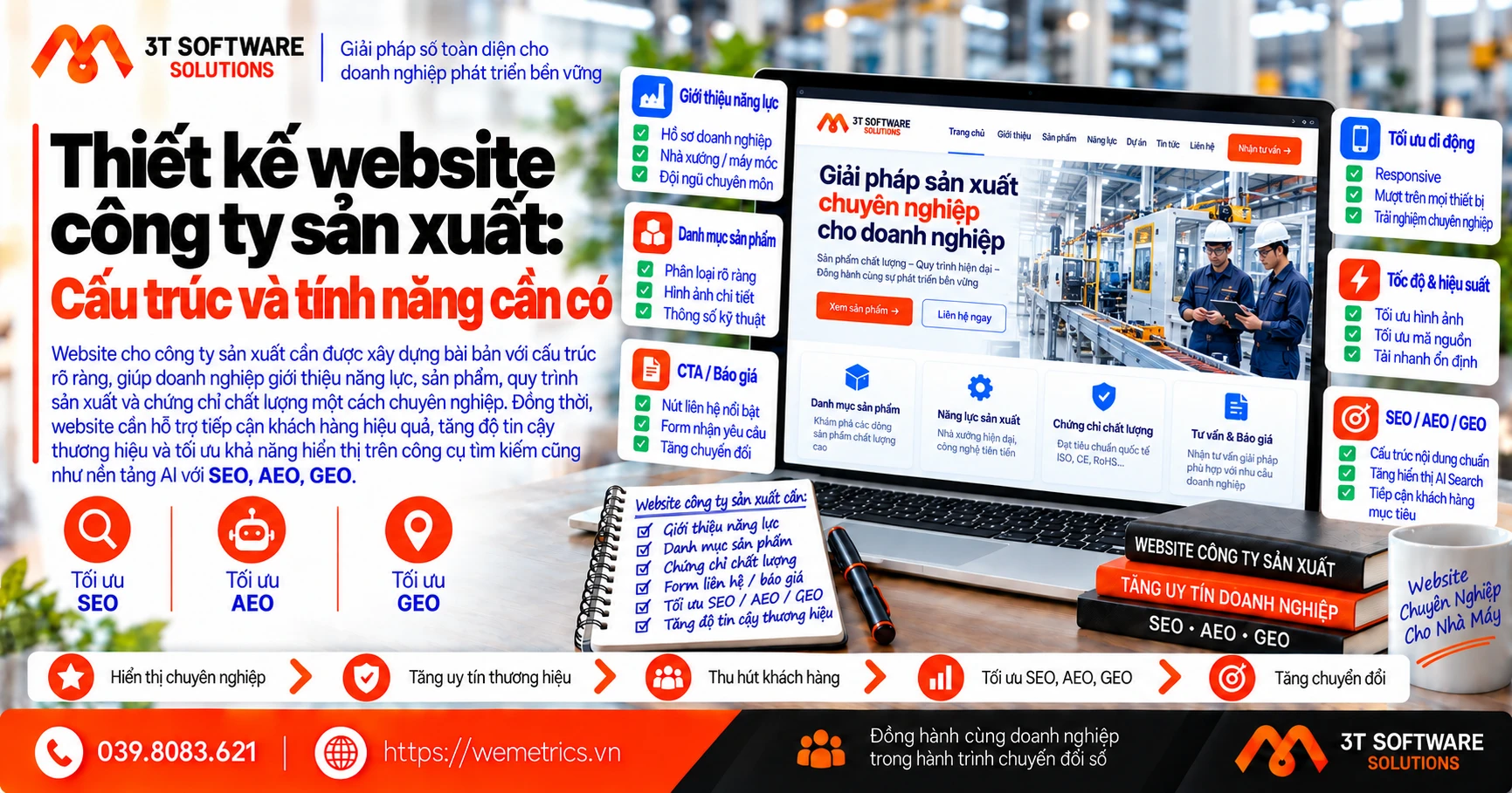 Thiết kế website công ty sản xuất: Cấu trúc và tính năng cần có