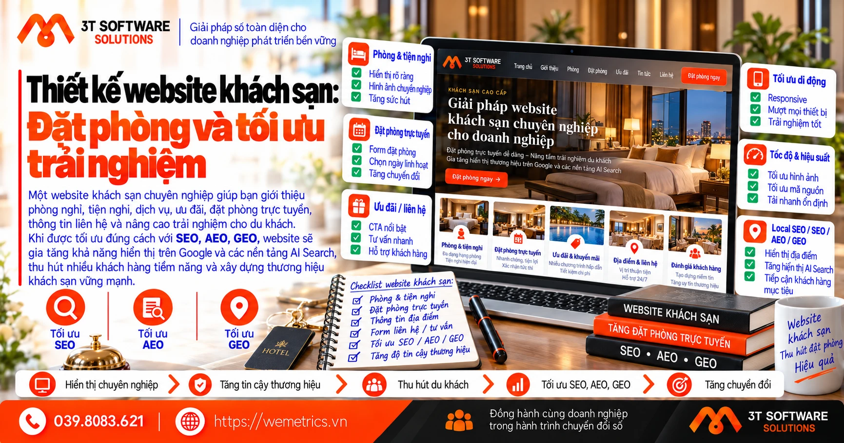 Thiết kế website khách sạn: Đặt phòng và tối ưu trải nghiệm