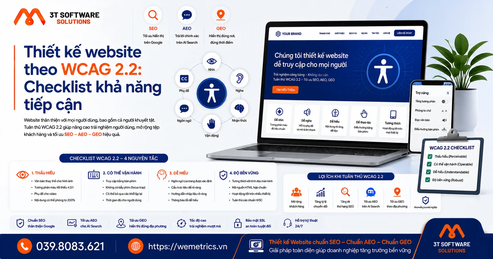 Thiết kế website theo WCAG 2.2: Checklist khả năng tiếp cận