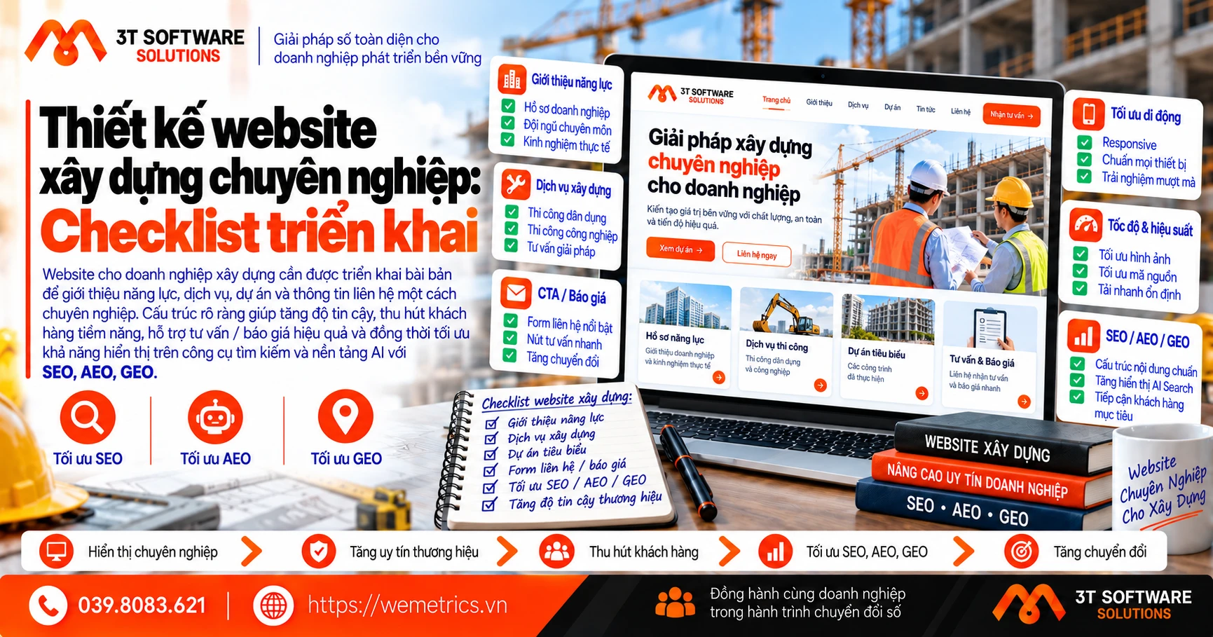 Thiết kế website xây dựng chuyên nghiệp: Checklist triển khai