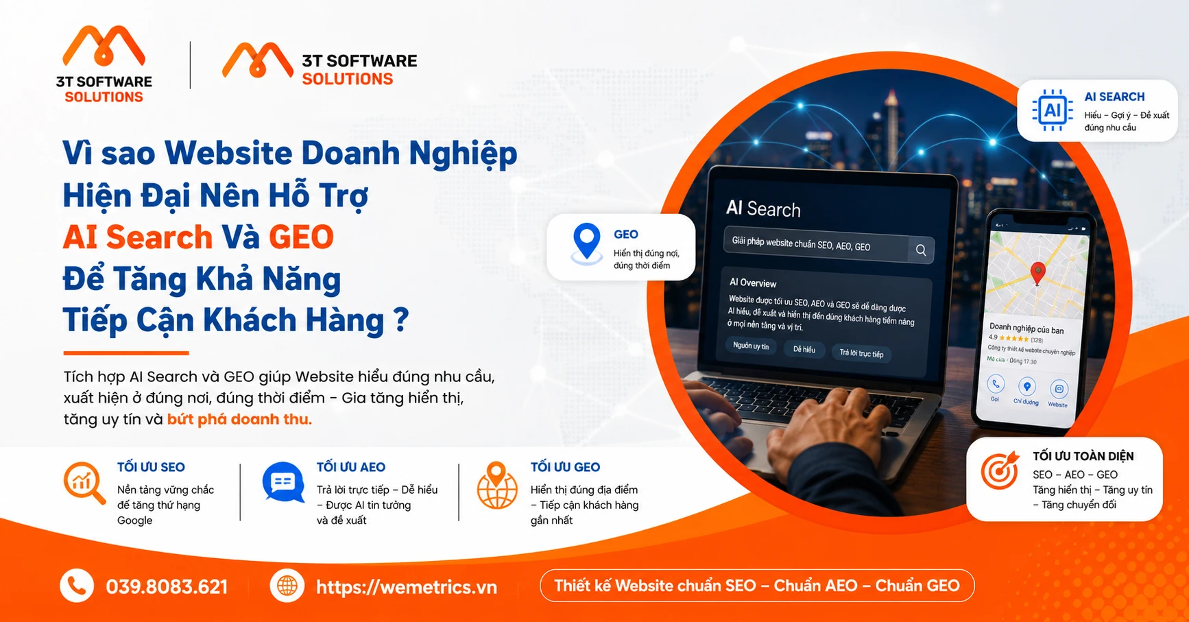 Vì sao Website Doanh Nghiệp Hiện Đại Nên Hỗ Trợ AI Search Và GEO Để Tăng Khả Năng Tiếp Cận Khách Hàng ?
