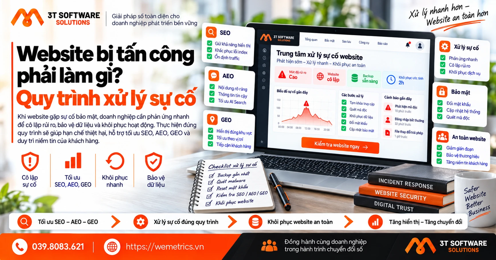Website bị tấn công phải làm gì? Quy trình xử lý sự cố
