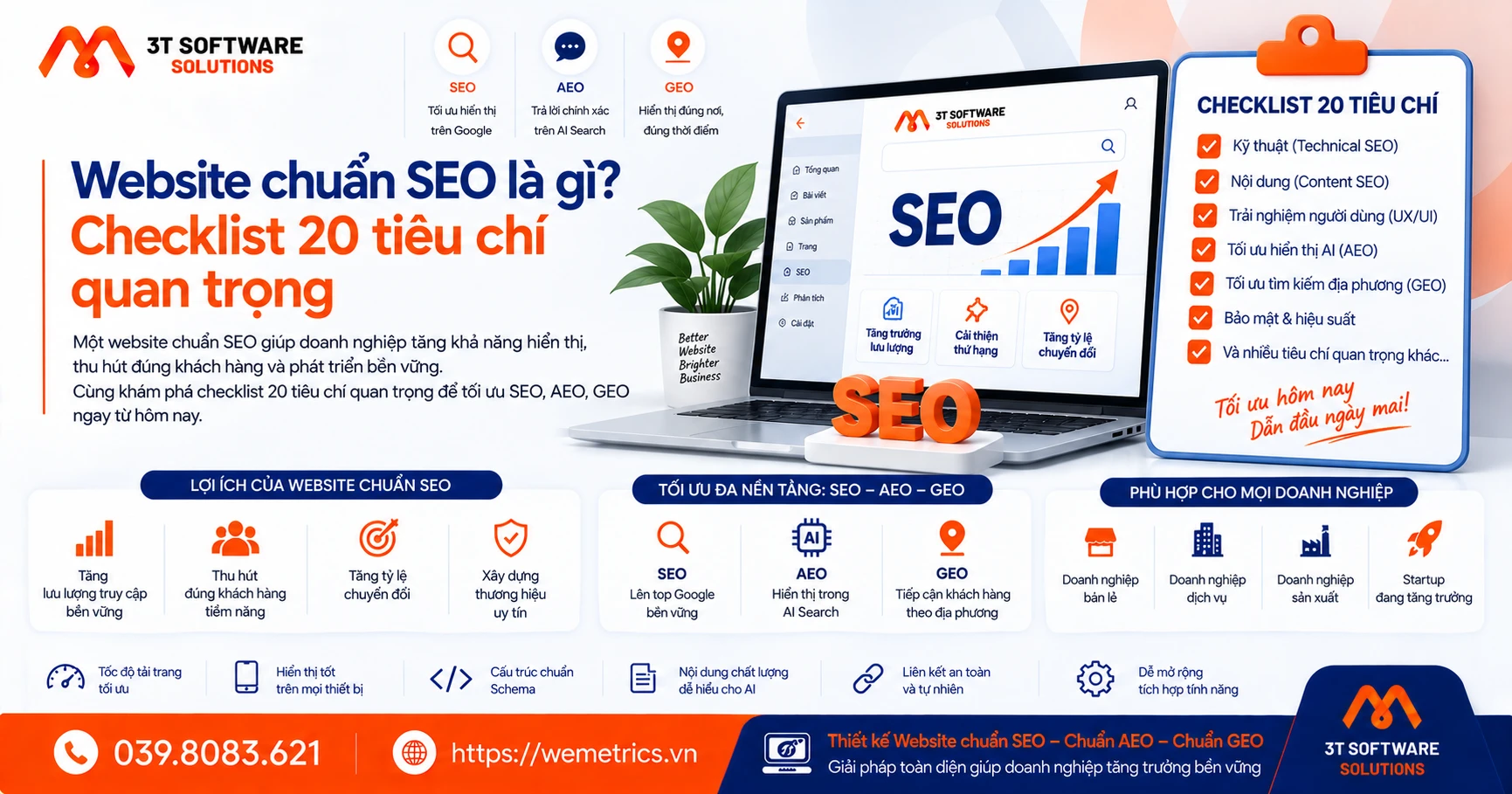 Website chuẩn SEO là gì? Checklist 20 tiêu chí quan trọng