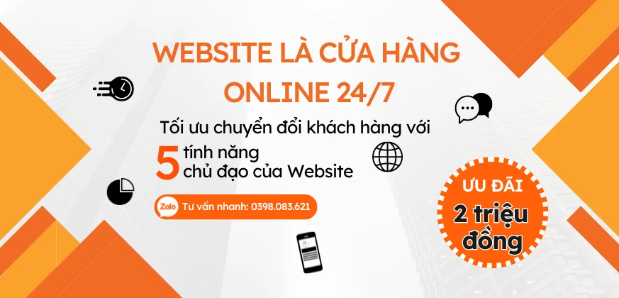 Website là cửa hàng Online 24/7