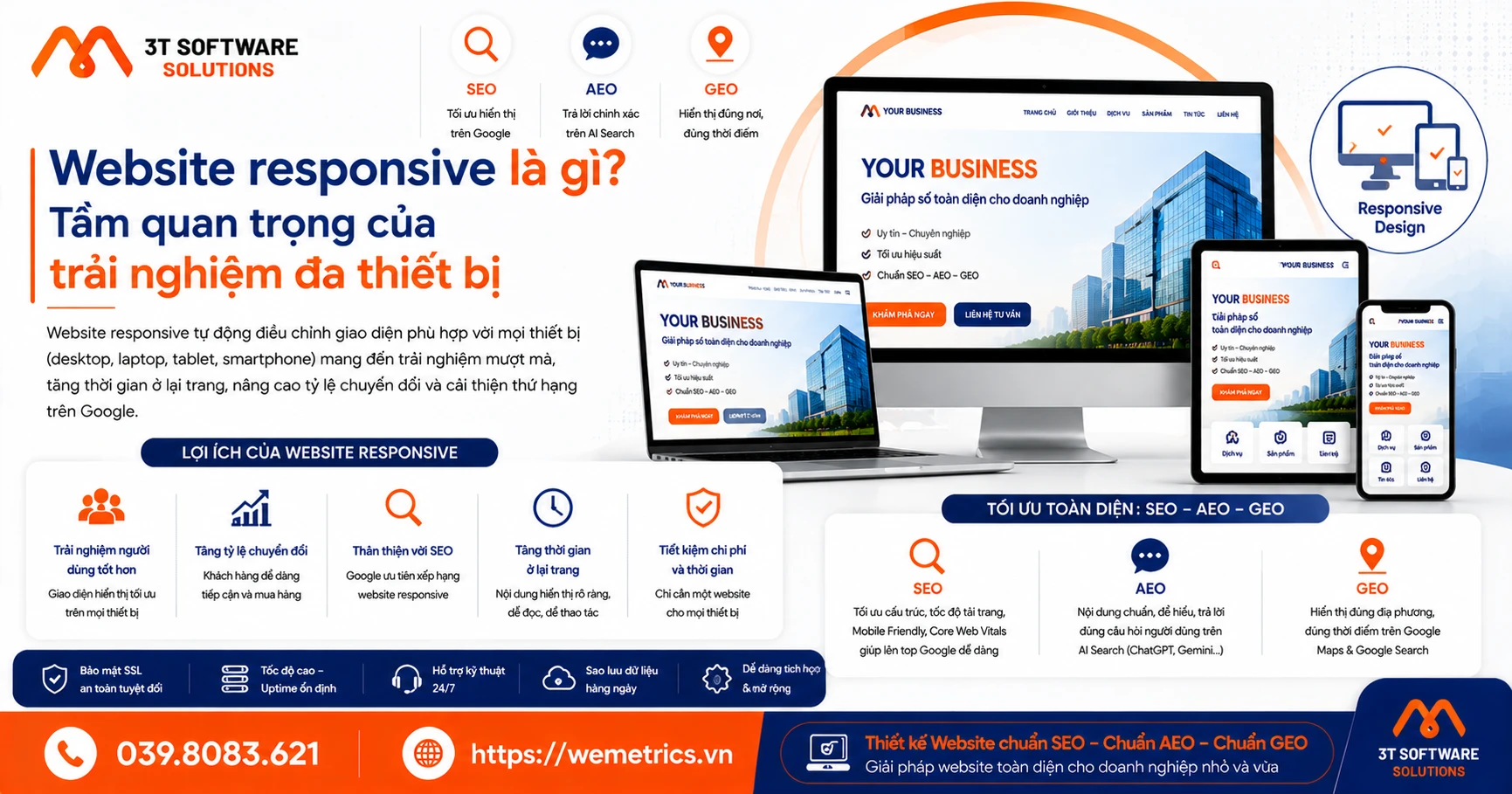Website responsive là gì? Tầm quan trọng của trải nghiệm đa thiết bị