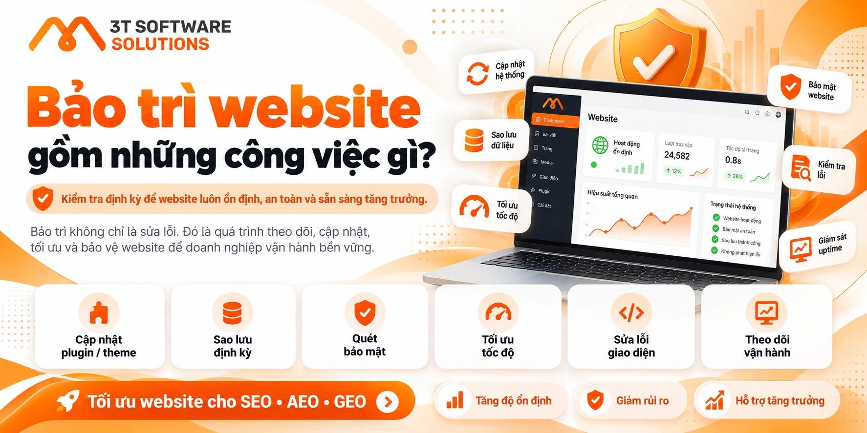 Bảo trì website gồm những công việc gì?