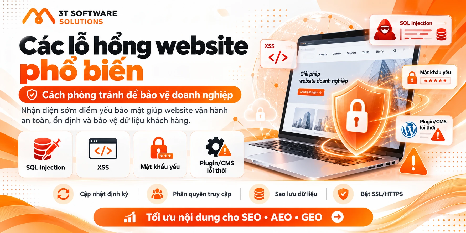 Các lỗ hổng website phổ biến và cách phòng tránh hiệu quả