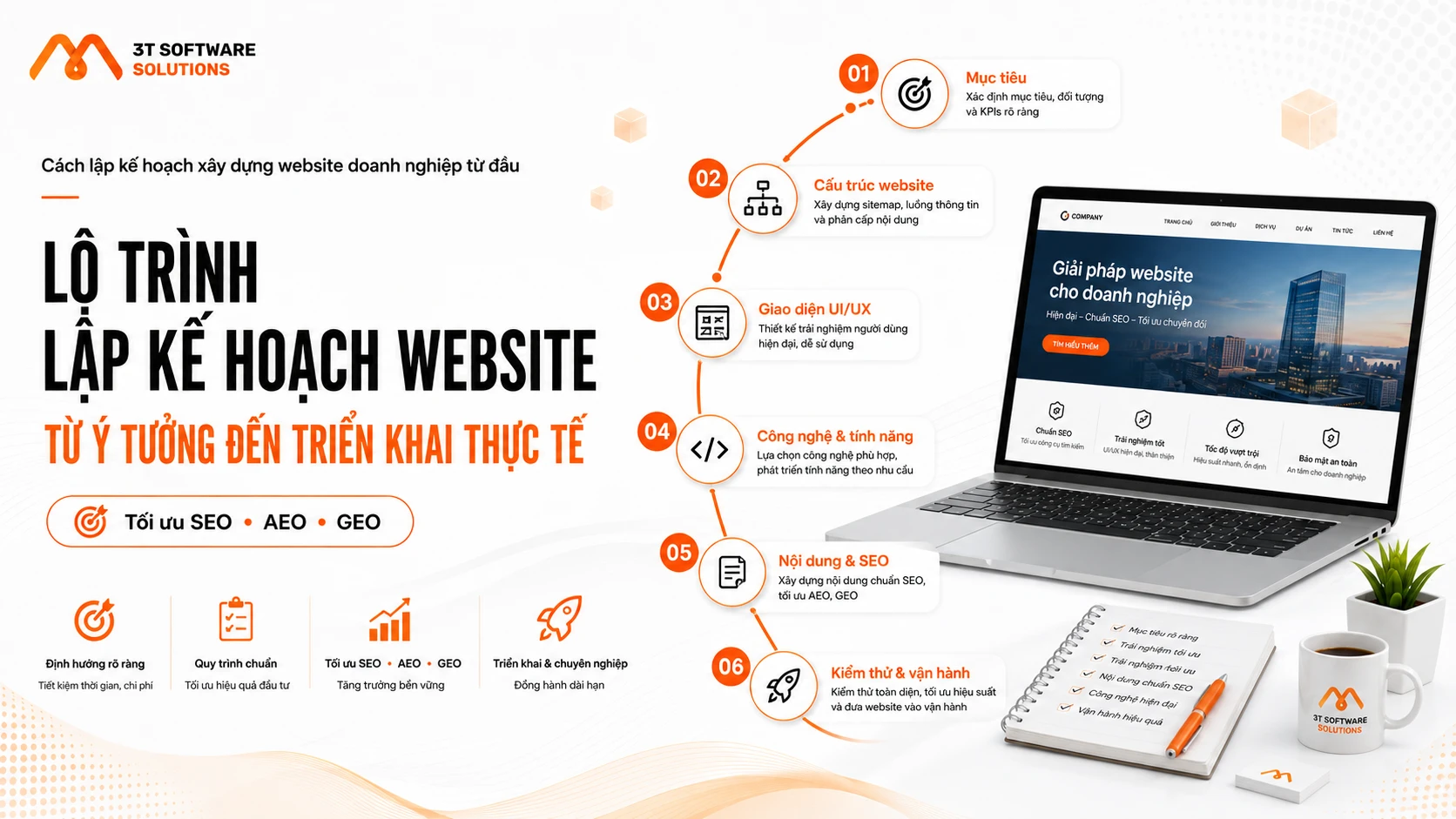 Cách lập kế hoạch xây dựng website doanh nghiệp từ đầu