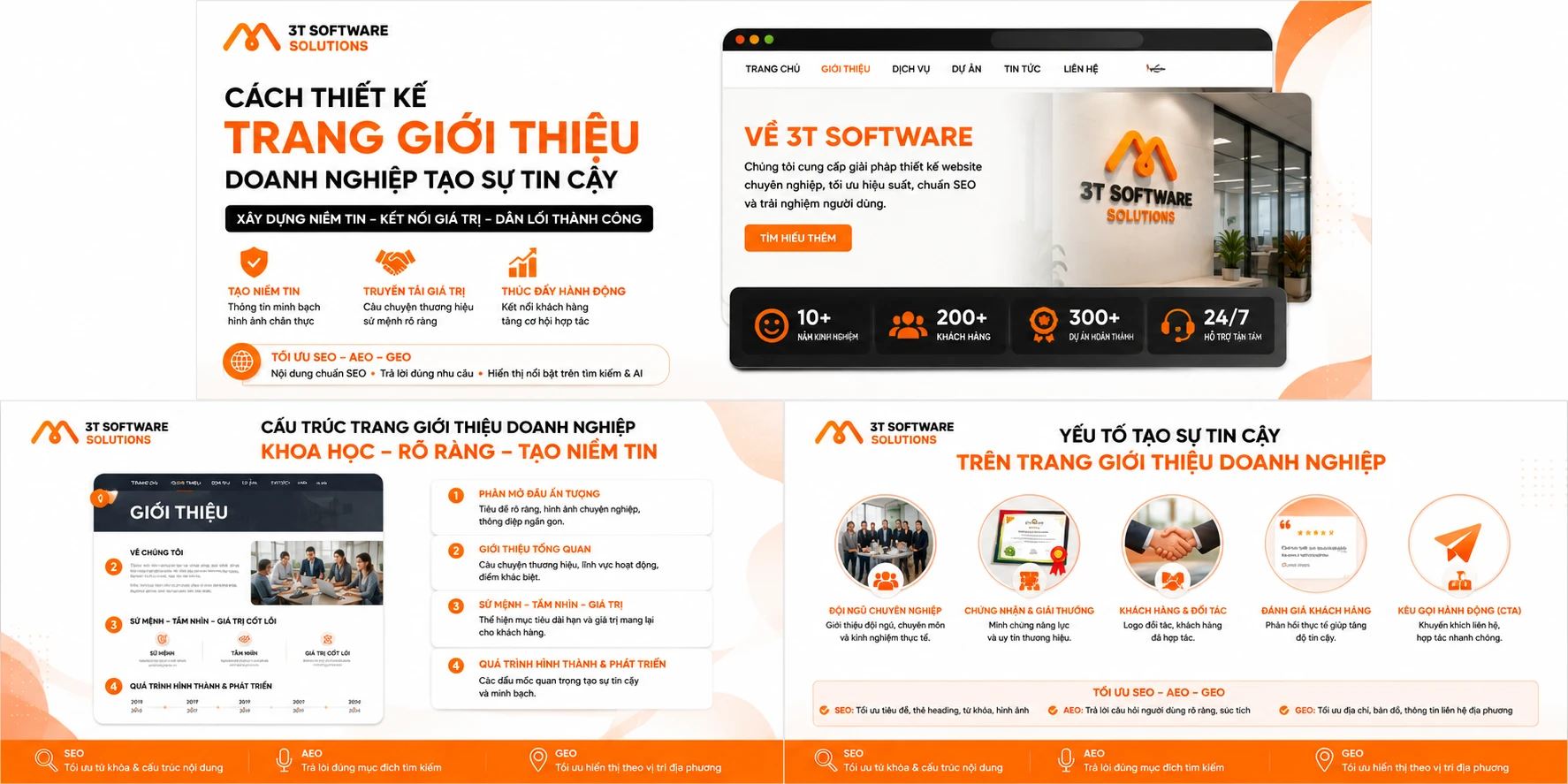 Cách thiết kế trang giới thiệu doanh nghiệp tạo sự tin cậy