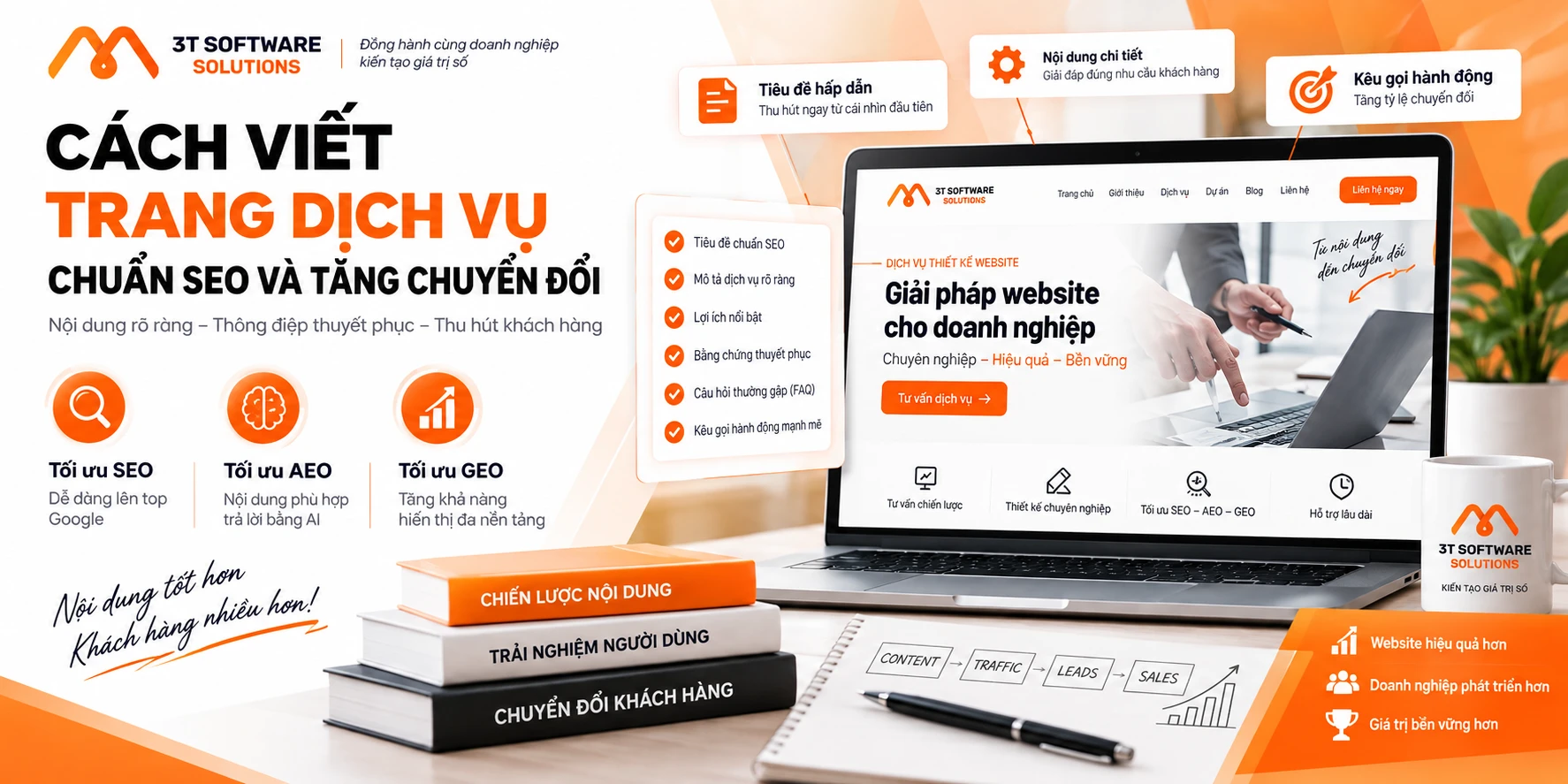 Cách viết trang dịch vụ chuẩn SEO và tăng chuyển đổi