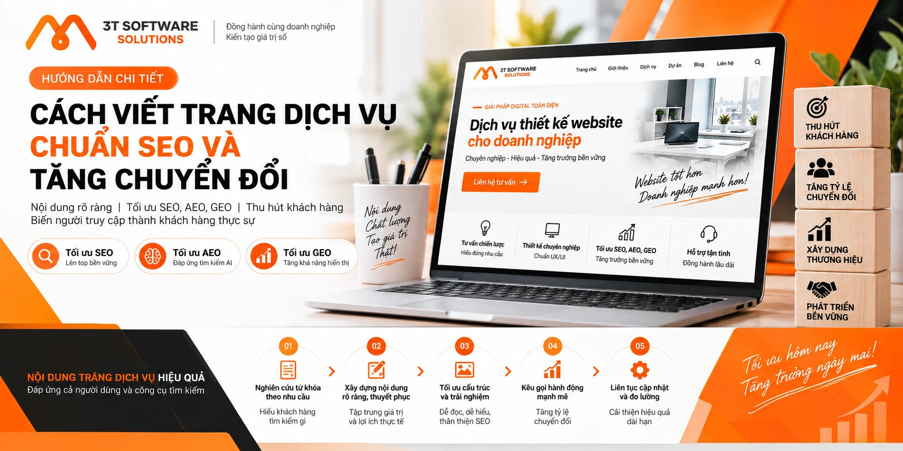 Cách viết trang dịch vụ chuẩn SEO và tăng chuyển đổi