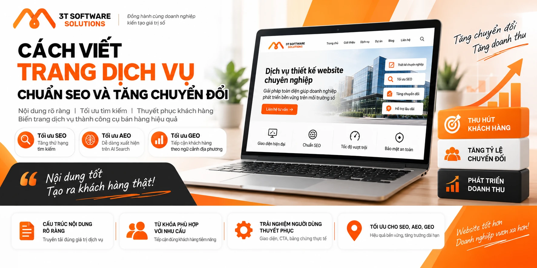 Cách viết trang dịch vụ chuẩn SEO và tăng chuyển đổi