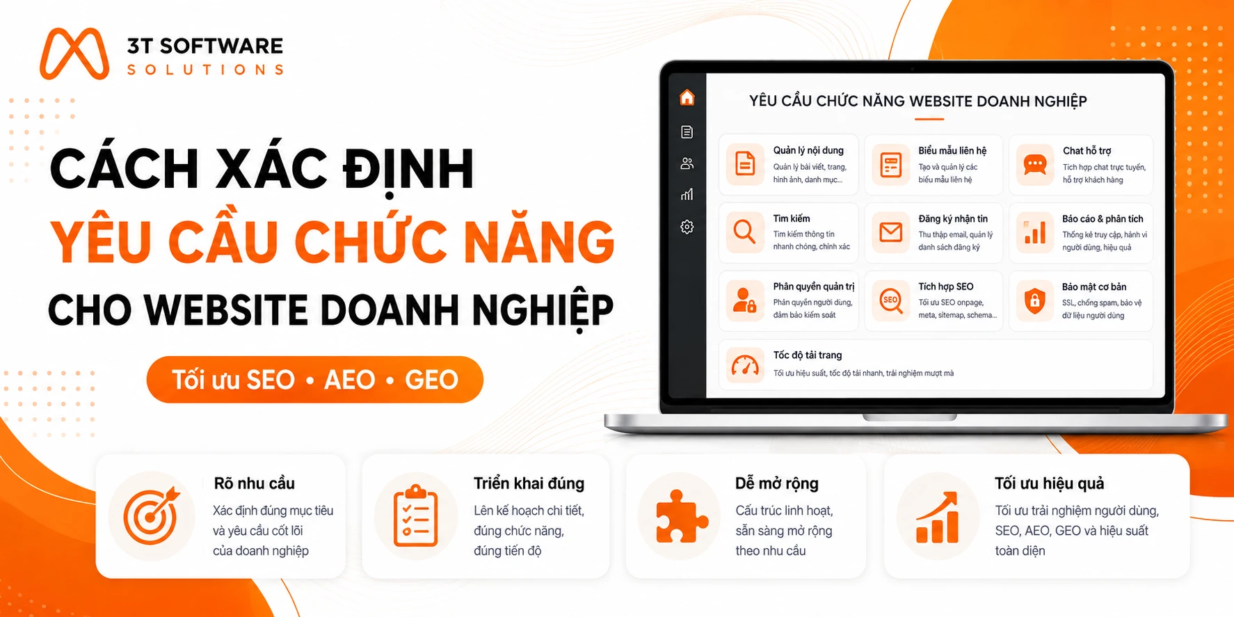 Cách xác định yêu cầu chức năng cho website doanh nghiệp