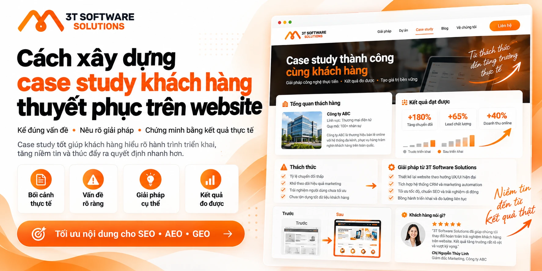 Cách xây dựng case study khách hàng thuyết phục trên website