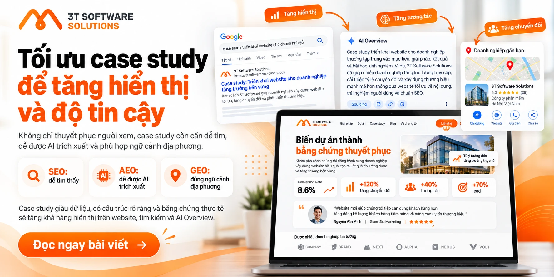 Cách xây dựng case study khách hàng thuyết phục trên website