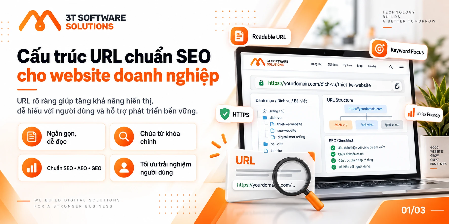 Cấu trúc URL chuẩn SEO cho website doanh nghiệp