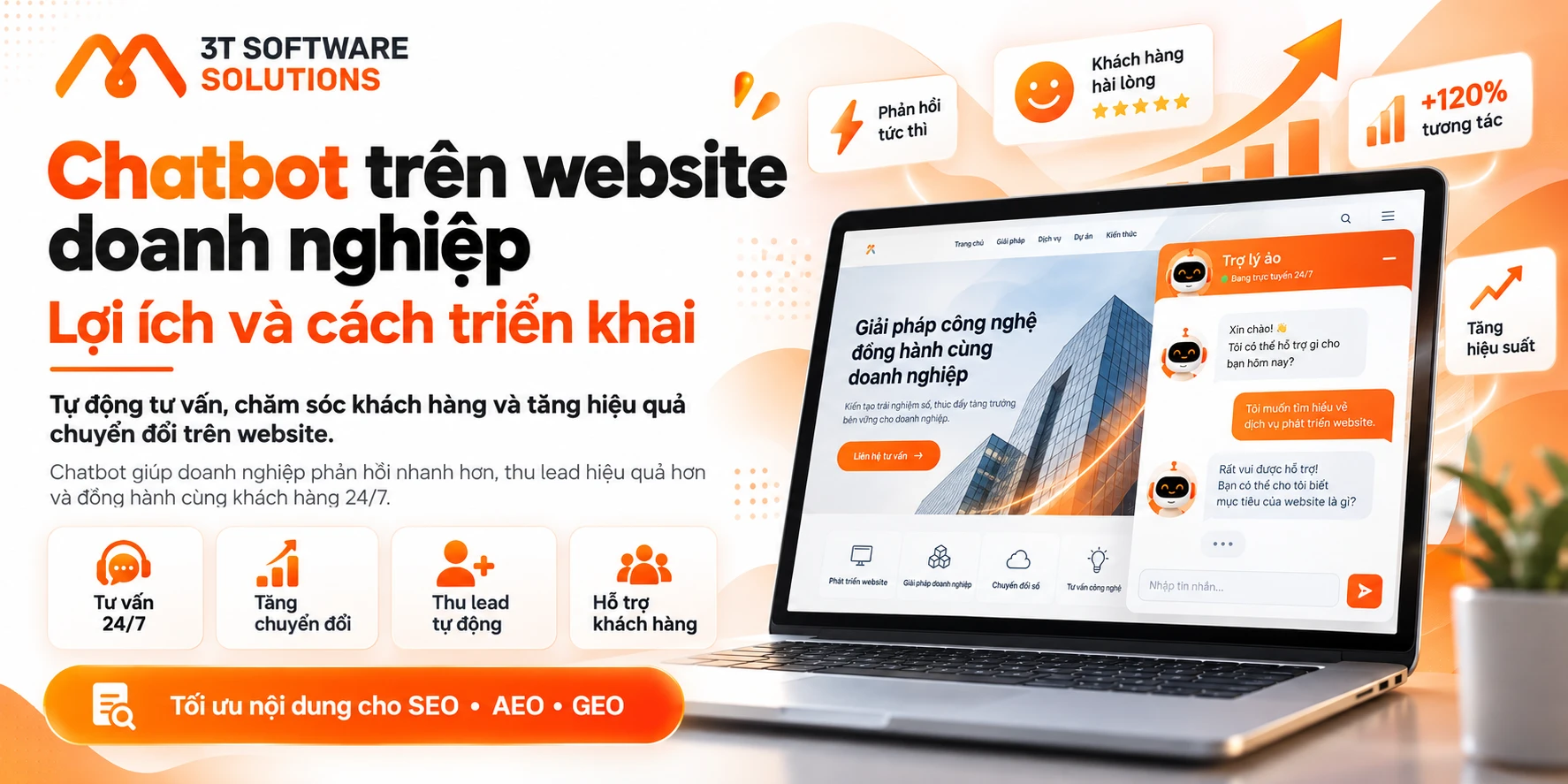 Chatbot trên website doanh nghiệp: Lợi ích và cách triển khai