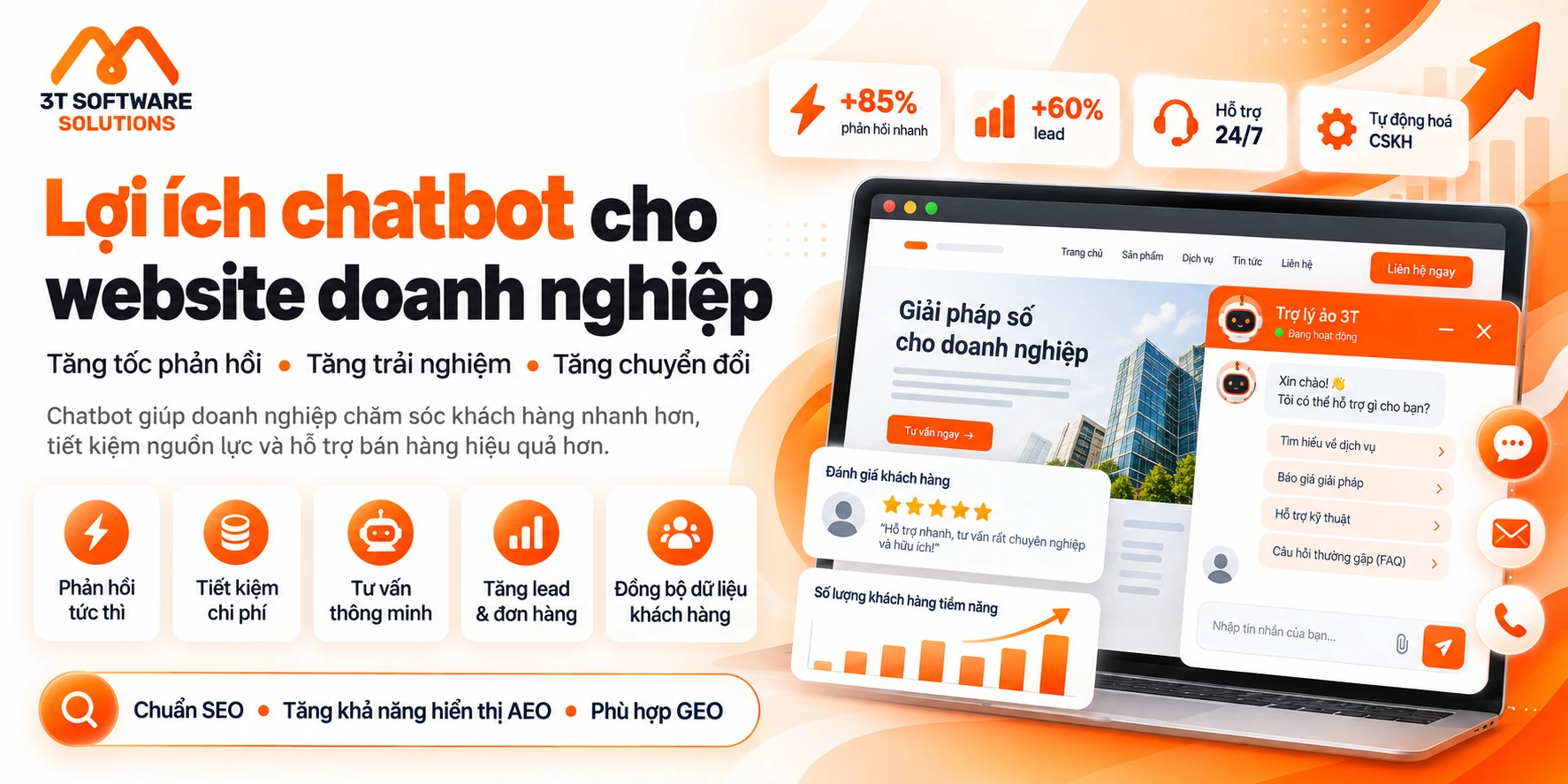 Chatbot trên website doanh nghiệp: Lợi ích và cách triển khai