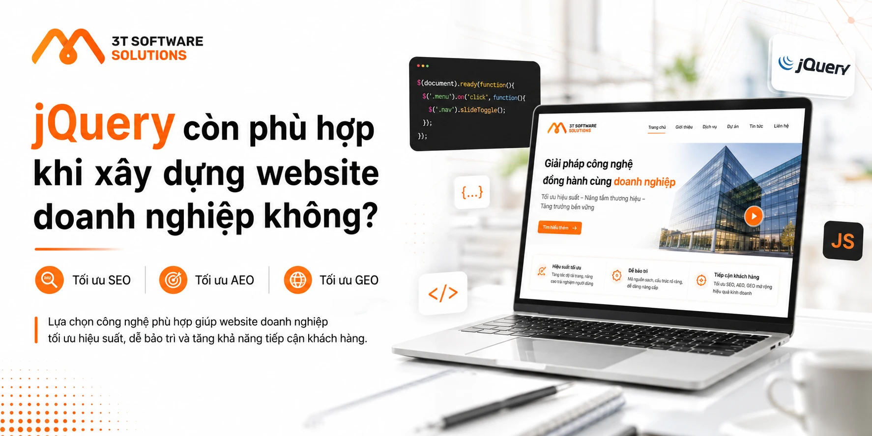 jQuery Còn Phù Hợp Khi Xây Dựng Website Doanh Nghiệp Không?