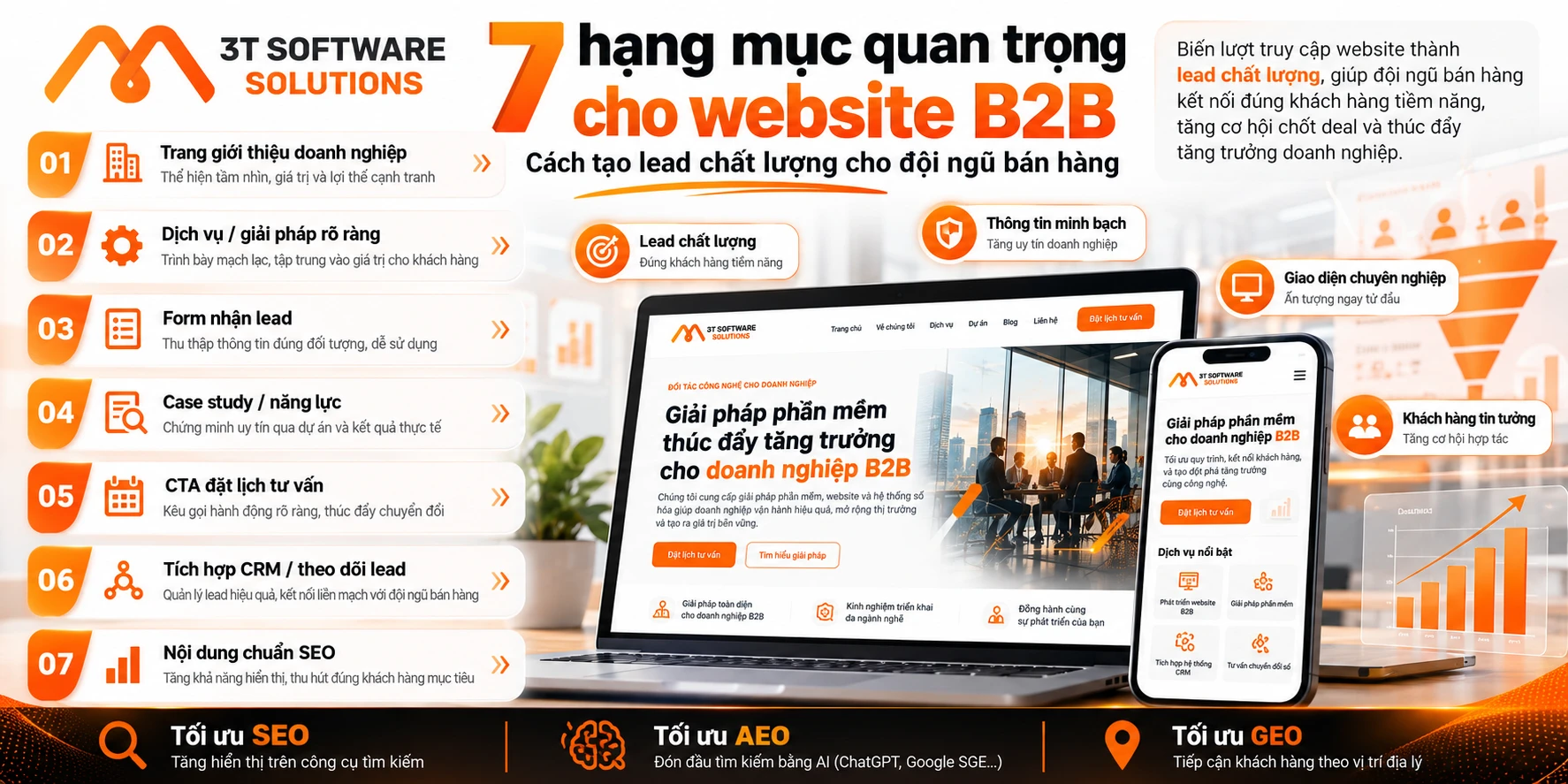 Thiết kế website B2B: Cách tạo lead chất lượng cho đội ngũ bán hàng