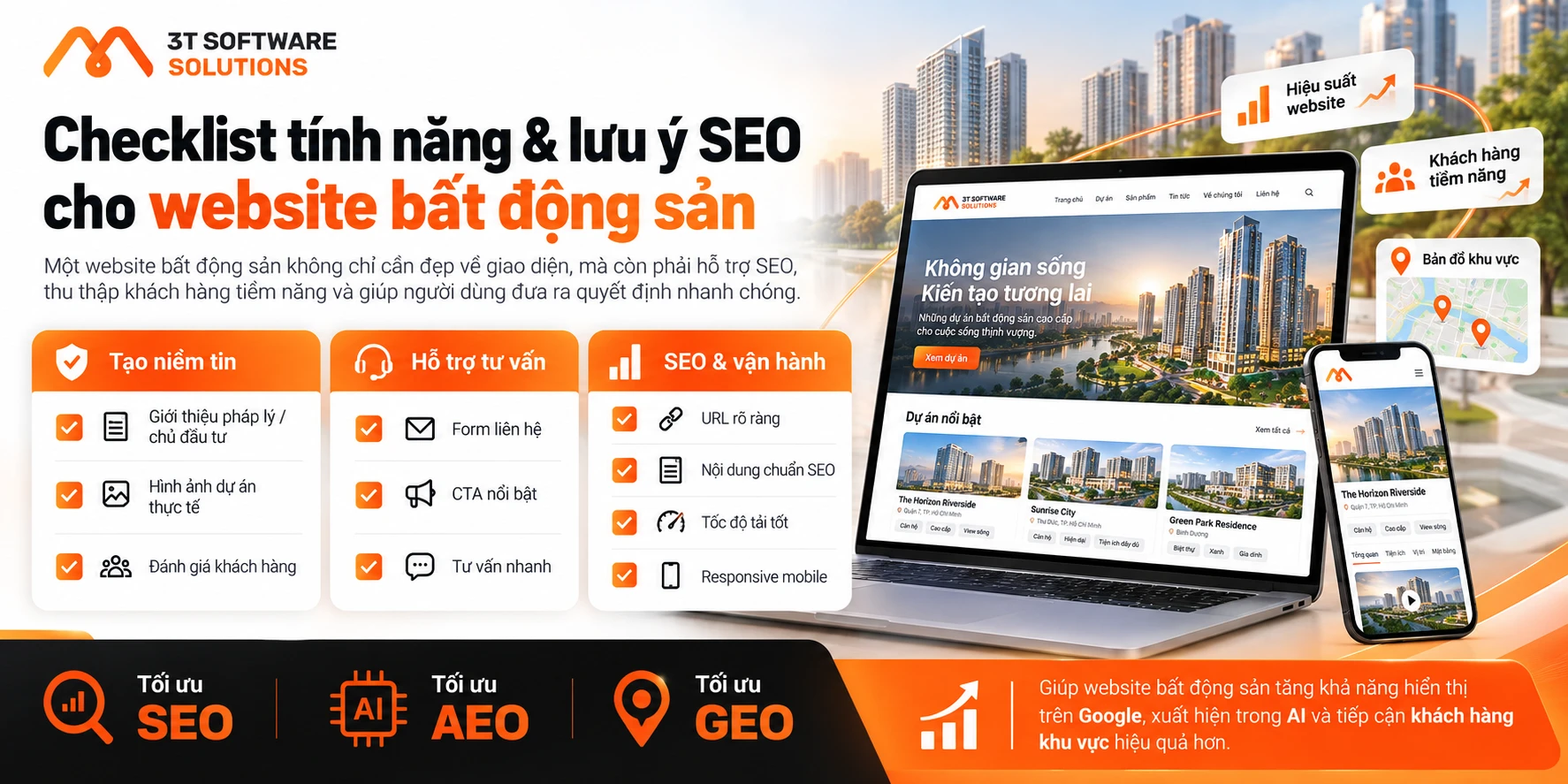 Thiết kế website bất động sản: Tính năng và lưu ý SEO