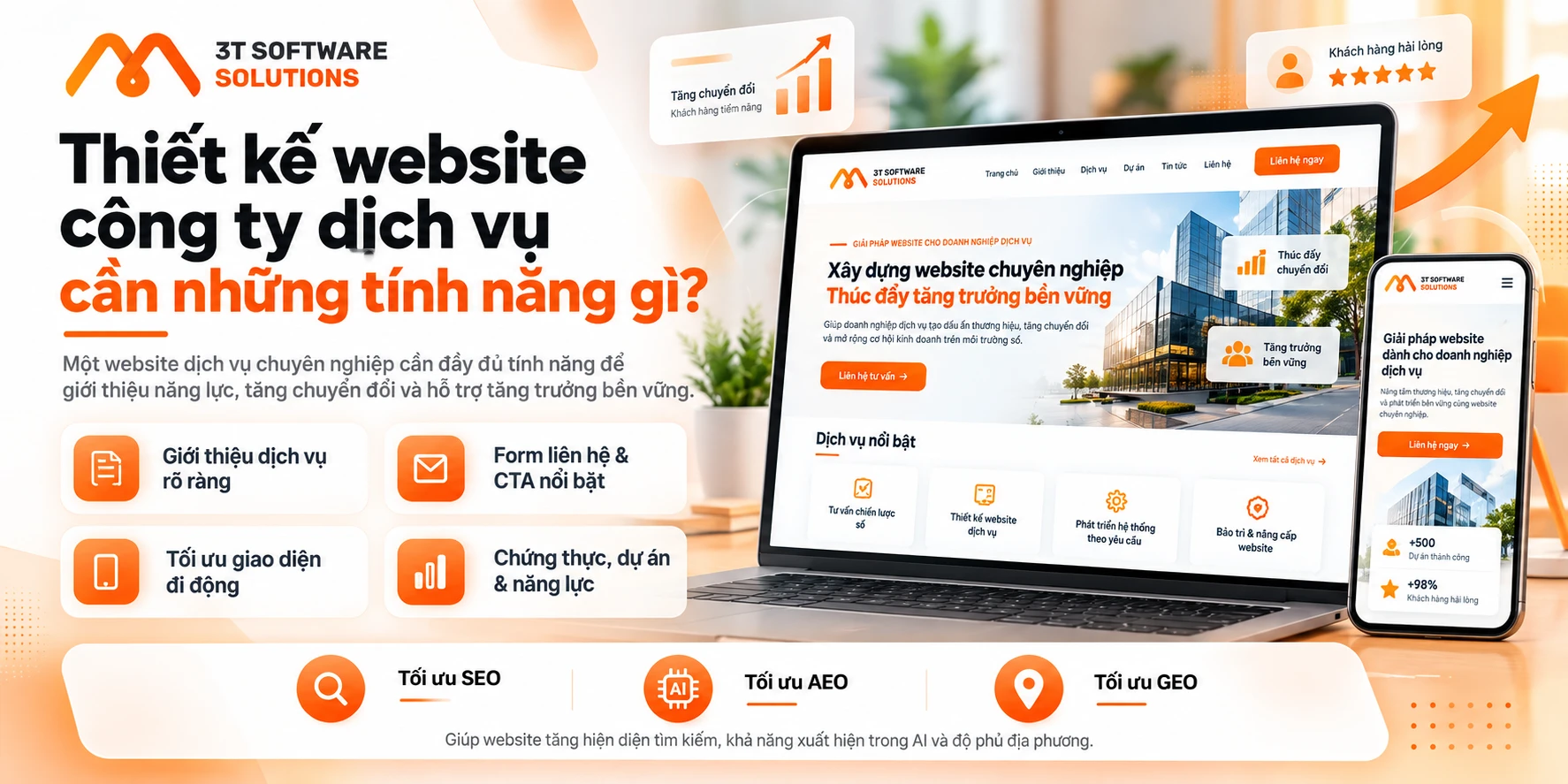 Thiết kế website công ty dịch vụ cần những tính năng gì?