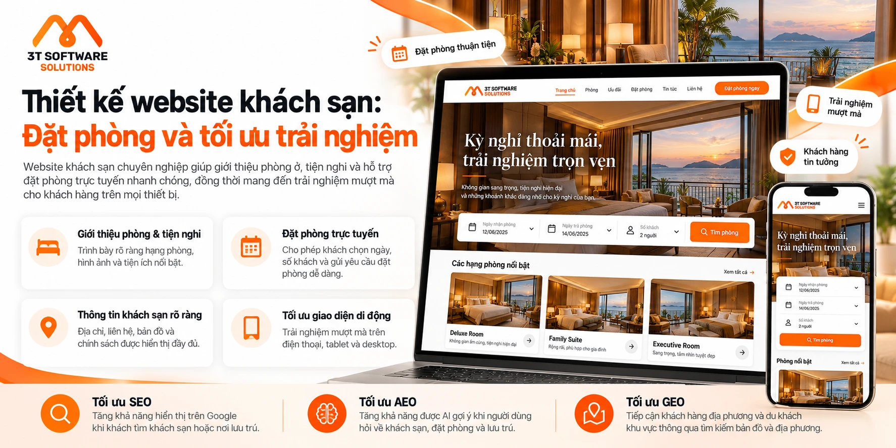 Thiết kế website khách sạn: Đặt phòng và tối ưu trải nghiệm