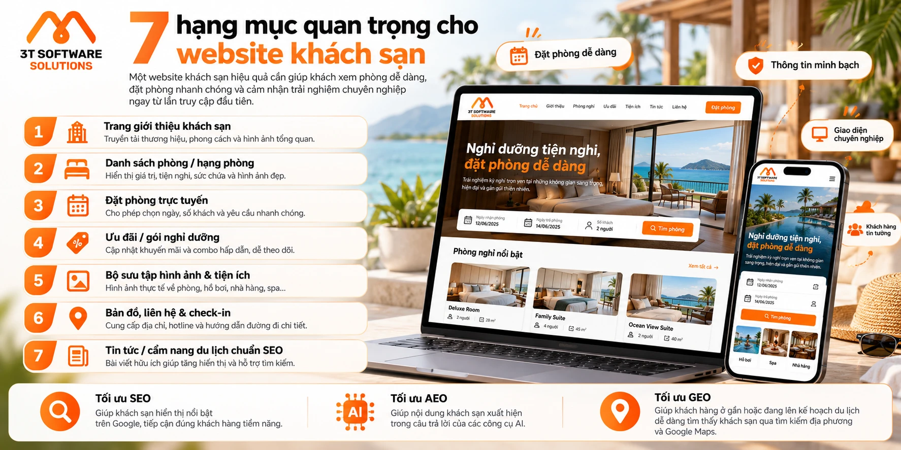 Thiết kế website khách sạn: Đặt phòng và tối ưu trải nghiệm