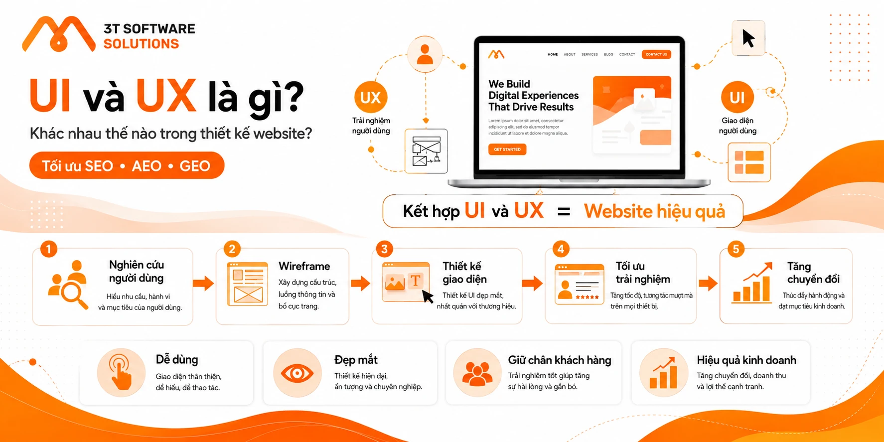 UI và UX là gì? Khác nhau thế nào khi thiết kế website?