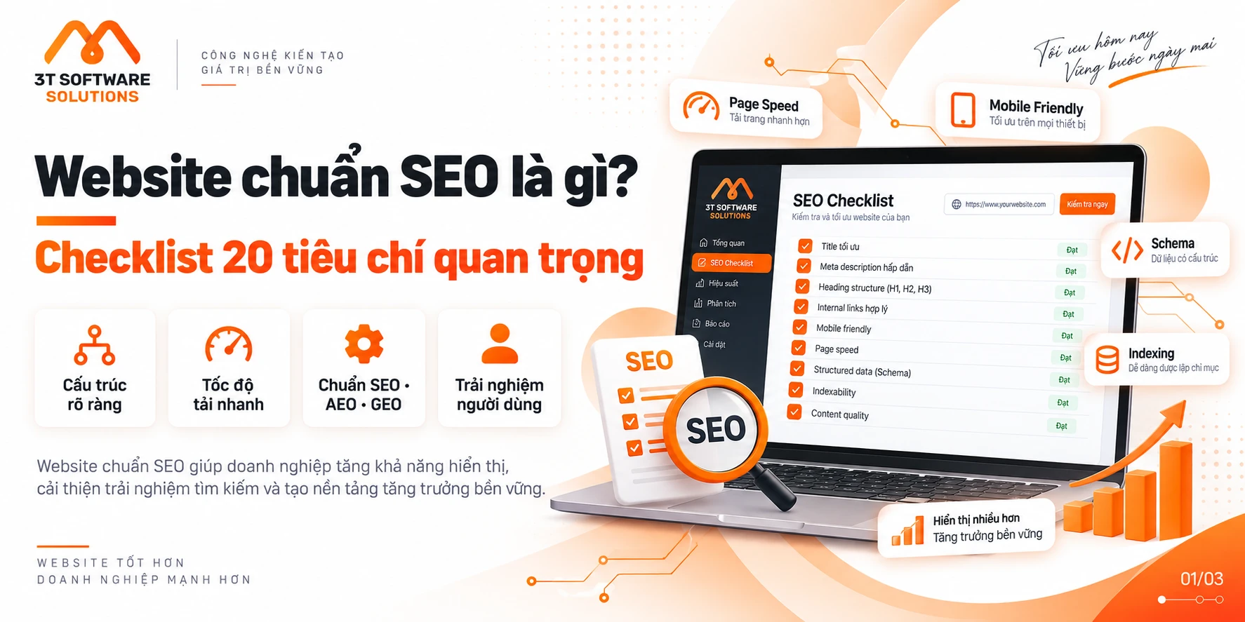 Website chuẩn SEO là gì? Checklist 20 tiêu chí quan trọng