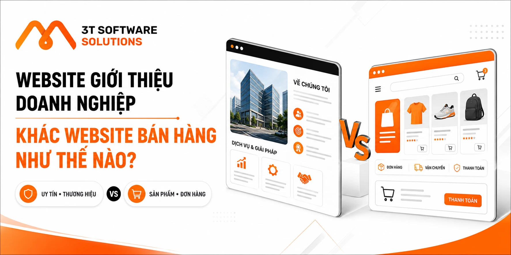 Website giới thiệu doanh nghiệp khác website bán hàng như thế nào?
