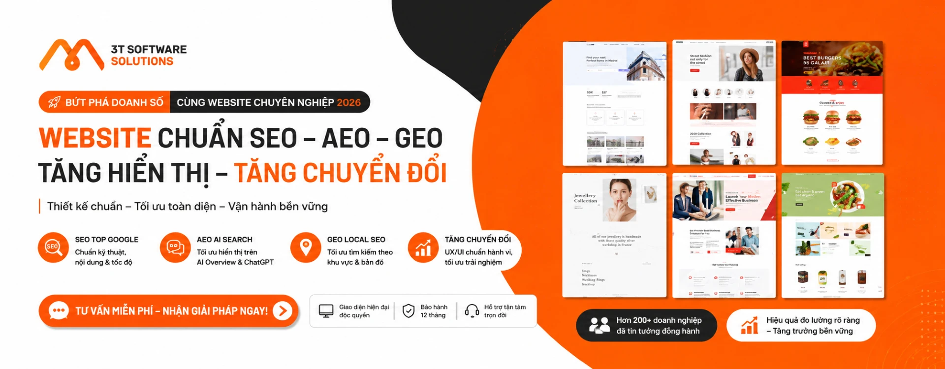 Wemetrics cung cấp giải pháp thiết kế hệ thống Website